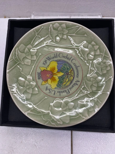 19TH  World Orchid Conference Plate MIAMI  FLORIDA 2008