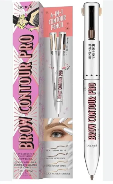 Benefit Brow Contour Pro 4-in-1 Shade Brown-light Brow Pencil  RRP£38 #Y12