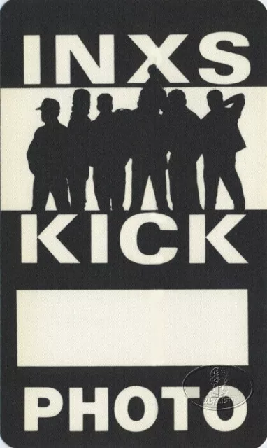 INXS 1987 KICK WORLD TOUR 1st PRINTING PHOTO BACKSTAGE PASS / NMT 2 MINT