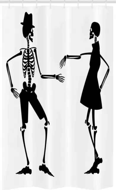 Esqueleto Cortina de Ducha Pareja de baile de Halloween