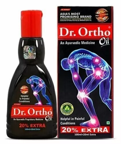 Dr Ortho, Huile de Soulagement des Douleurs Articulaires 120 ml Ayurvédique...