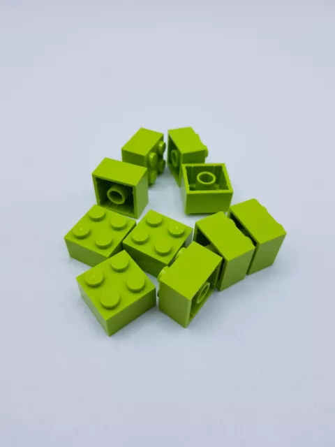 LEGO LOT 10 X Brick 2X2 Br Yellowish Green Ref 3003 / 4220632 *Neuf* EUR  2,00 - PicClick FR