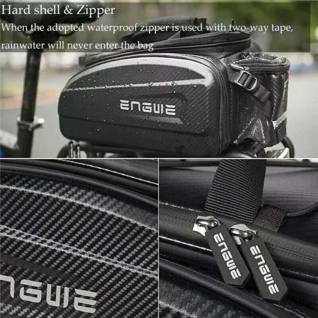 2024 ENGWE Bike Bicycle Rear Seat Rack Carrier Bag Trunk Bag Pannier Waterproof 2