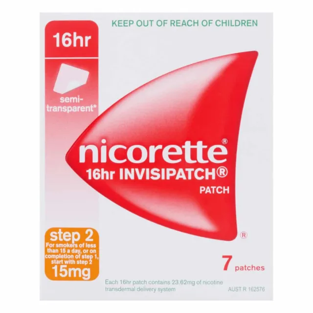 Nicorette 16HR INVISIPATCH Step 2 – 7 Patches