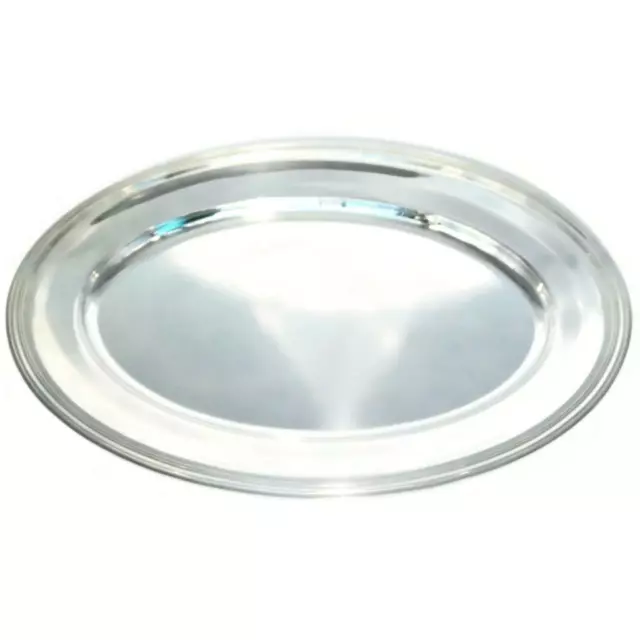 Christofle Silverplate Vibrations Oval Serving Platter, 14 3/4" x 21 1/2" Across