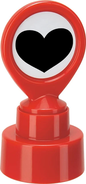 HeTeacher Emoji Self Inking Stamp Pre-Inked Emoticon Love Craft Teacher School