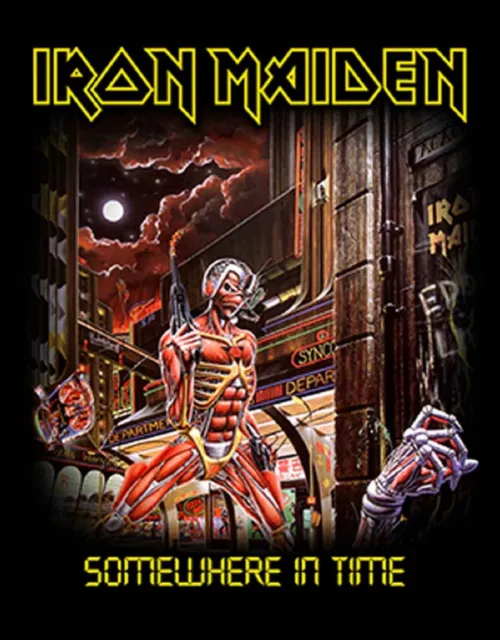 Iron Maiden Somewhere In Time Band Logo Back Patch