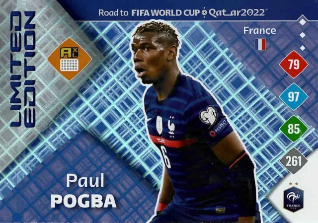 PANINI ROAD TO Qatar World Cup Carte 2022 Paul Pogba Edition
