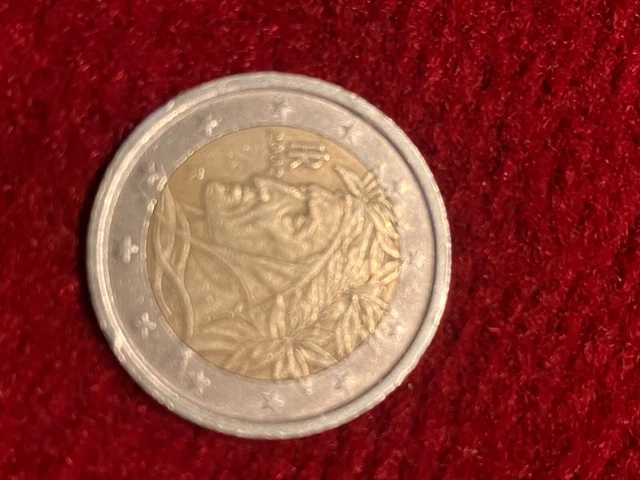 pièce de 2 euros rare 2002 dante alighieri Italie 