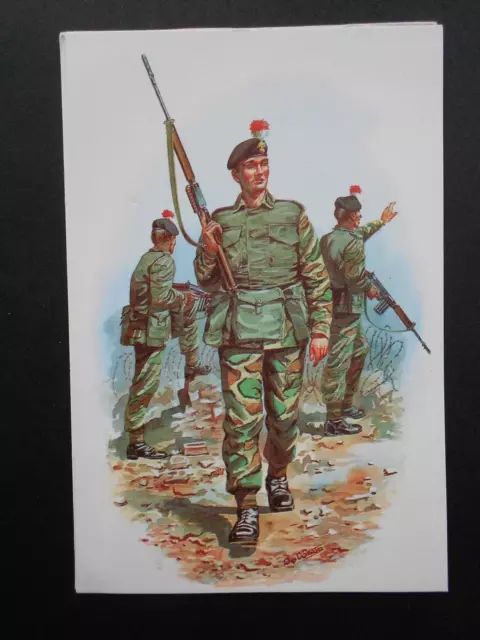 MILITARY POSTCARD-FUSILIER-ROYAL REGIMENT Of Fusiliers 1975 By C ...