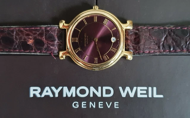 RAYMOND WEIL GENEVE 18K Gold Swiss Made Watch 9136-2 Purple £104.00 -  PicClick UK