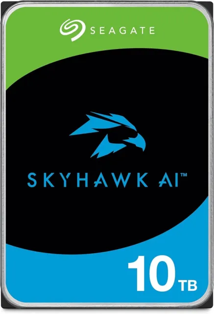 Seagate Skyhawk AI 10TB Interne Festplatte ST10000VE000 3,5 Zoll HDD SATA3 256MB