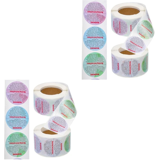 4 Rolls Warnhinweise Für Kerzen Wachsaufkleber Kerzenglas