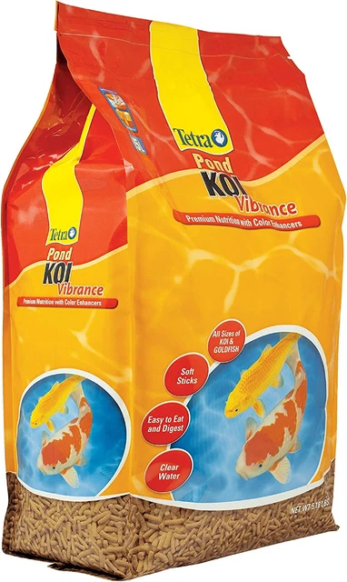 Tetra Koi Fish Floating Pond Food Soft Sticks Vibrance 5.18 Pounds New