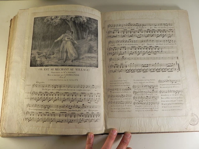 recueil de partitions anciennes de musique signées PIANO HARPE Partition sheet 11