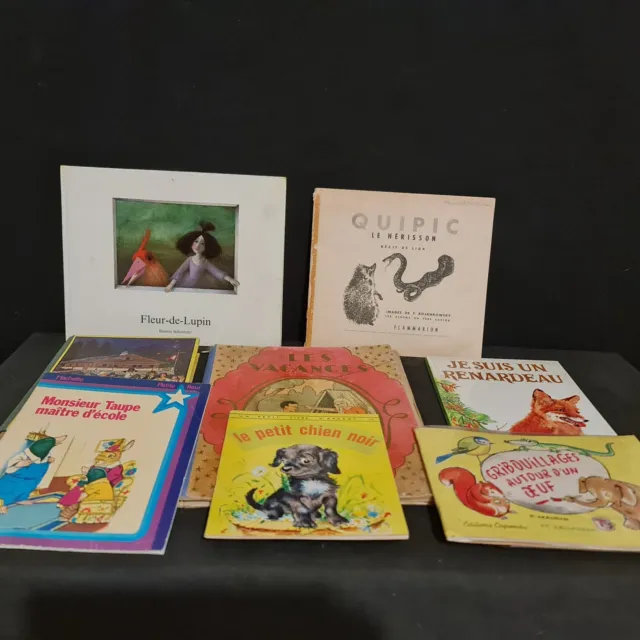 Lot de livres anciens pour enfants - XXe