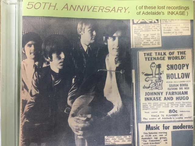 INKASE (Adelaide 60s Pop / Psych / Garage Band) 50th Anniversary 1967-1971 CD-r