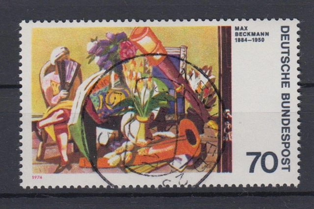 Bund 822 III mit Plattenfehler Deutscher Expressionismus 70 Pf gestempelt /2