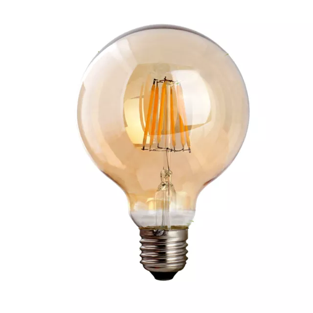 E27 G95 8W LED Glühbirne Vintage Edison Filament Retro Glühbirne Warmweiß