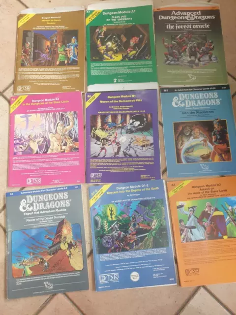 dungeons and dragons modules TSR D&D 3