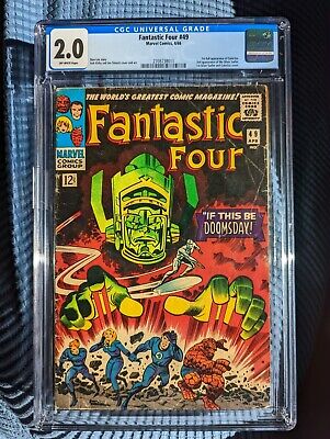 Fantastic Four 49 (1st Galactus, 2nd Silver Surfer) Marvel 1966 CGC 2.0