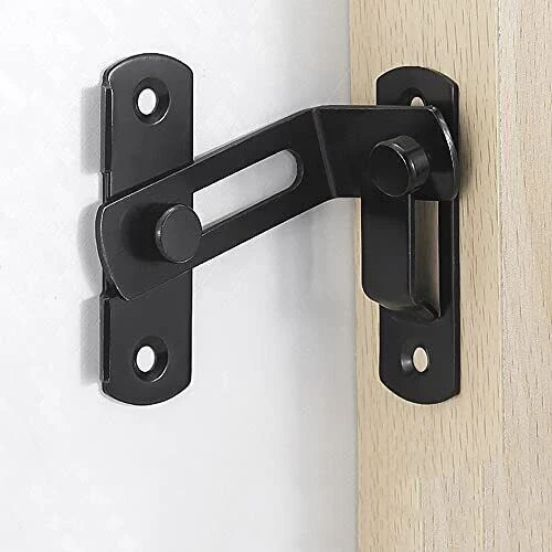 2 x Sliding barn Door Latch for Locking Sliding 90 Degree Right Angle Door