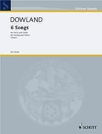 6 Songs     sheet music   Dowland, John voice and guitar