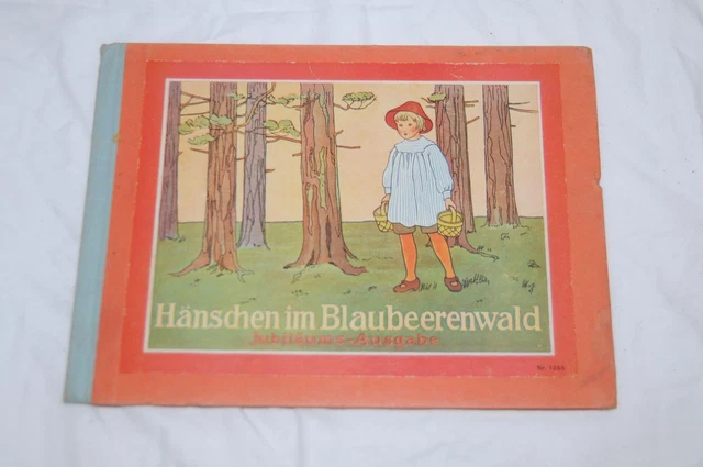 Antikes Kinderbuch um 1935 Hänschen im Blaubeerwald