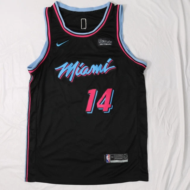 Miami Heat #14 Tyler Herro Pink Blue Black 2020 Jersey #14 2019-2020 Vice