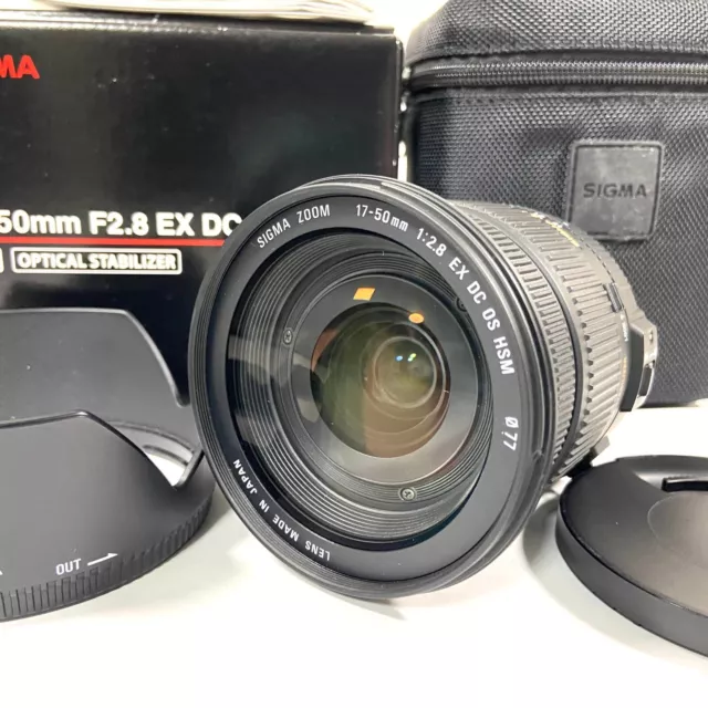 SIGMA 17-50mm F/2.8 EX DC OS HSM Zoom Lens for Nikon F Mount [Near Mint] #1105