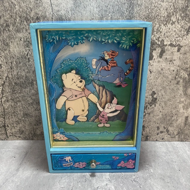 VINTAGE DISNEY WINNIE The Pooh Jewellery Box Musical Dancing Piglet