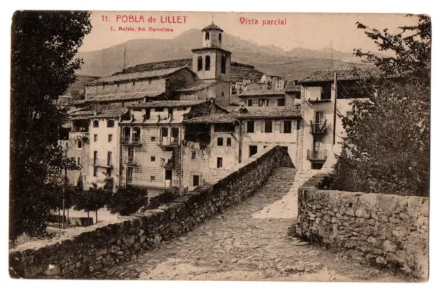 Barcelona, Postcard- "Pobla De Lillet-Vista Parcial"