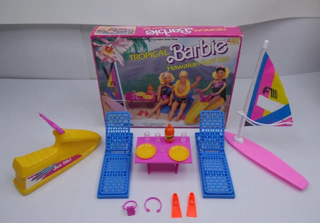 BARBIE TROPICAL HAWAIIAN Surf Set 1986 Arco Mattel Vintage