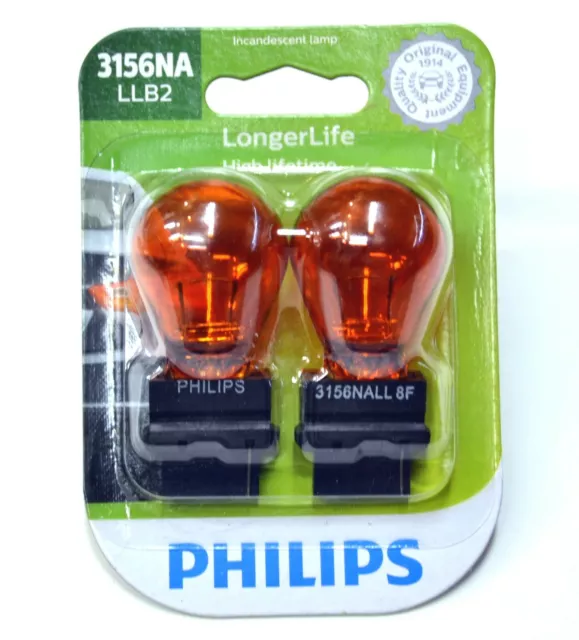 Philips LongerLife 3156NA 27W Zwei Glühbirnen Hinter Blinklicht Ersatz Ware Lamp