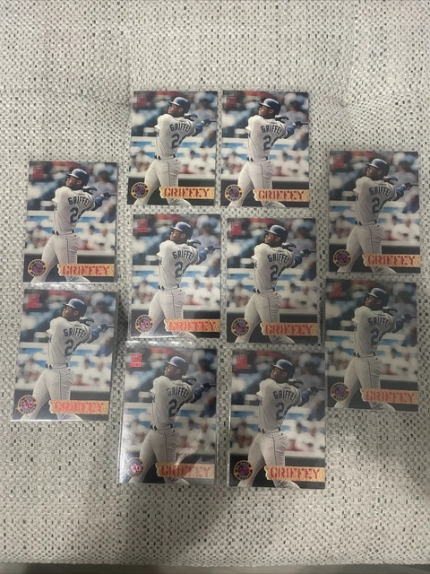 1994 Stadium Club #529 Ken Griffey Jr. DL Mariners Lot Of 10 Cards