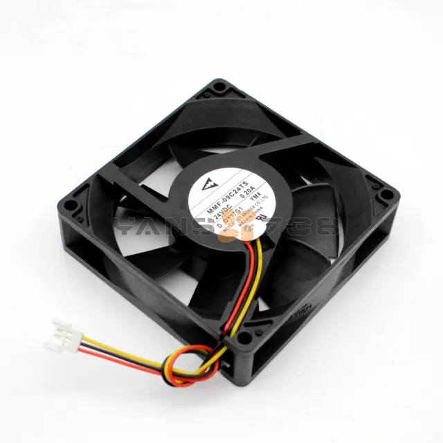 ONE New MELCO TECHNOREX MMF-09C24TS-YM4 DC24V 0.2A 90*25mm FAN