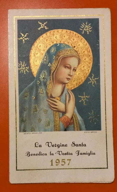 Santino / CALENDARIO 1957 Vergine Santa, Congregazione Perpetuo Suffragio
