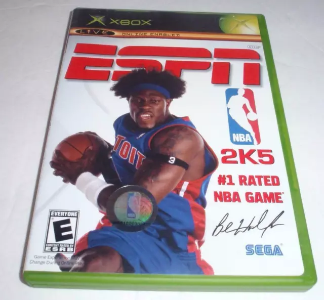 ESPN NBA 2K5 Microsoft Basketball Game Xbox Complete CIB Ship Same Day Canada