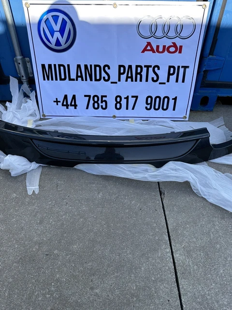 GENUINE AUDI TT TTRS MK2 Carbon Fibre Rear bumper diffuser valance ...