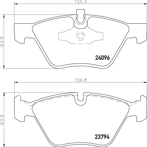 Mintex Front Axle Brake Pad Set, disc brake MDB2699