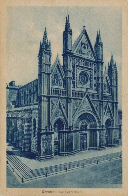 Cartolina Paesaggistica Umbria Orvieto La Cattedrale Non Viaggiata