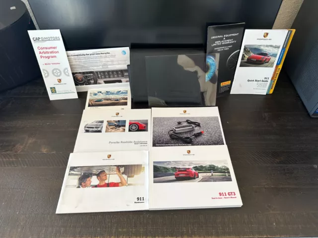 2018 Porsche 911 GT3 Owners Manual Set w/ Case - Original OEM Factory 991