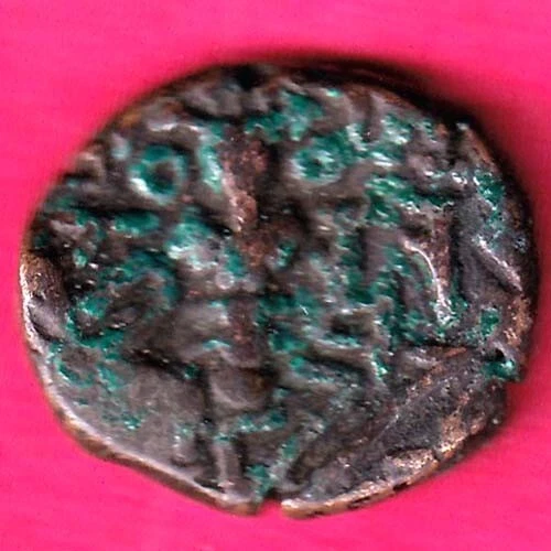 Hindu Ruler Of Kashmir Harshadeva Copper Unit#YD88