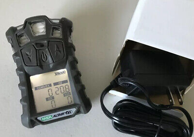 MSA Altair 4X multigas Gas Monitor detector, O2,H2S,CO,LEL calibrated, Charger