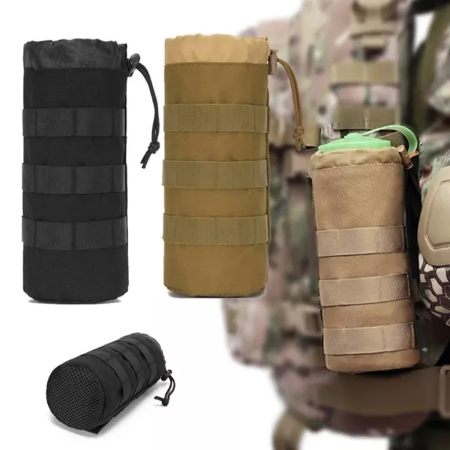 Tactical MOLLE Drink Water Bottle Pouch Bag Holder Carrier Kettle Bags Outdoor*