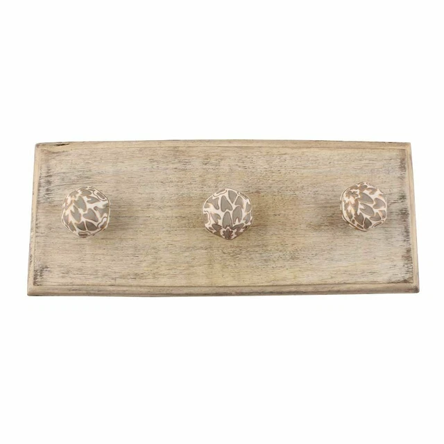 Antique Look Wood Key Hooks Wall Hangers Holders Hanging Coat Towel Clothes