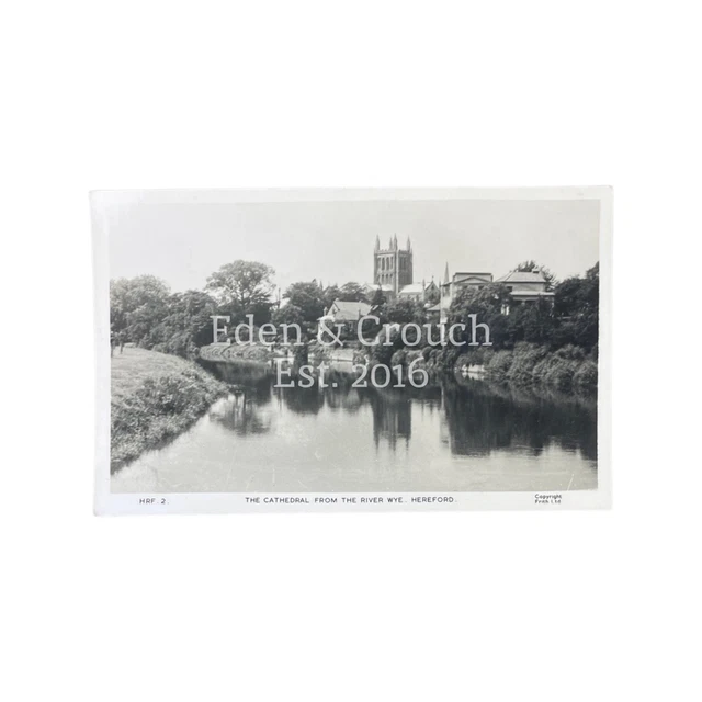 Hereford Cathedral From the River Wye, Herefordshire; c1940, Postcard