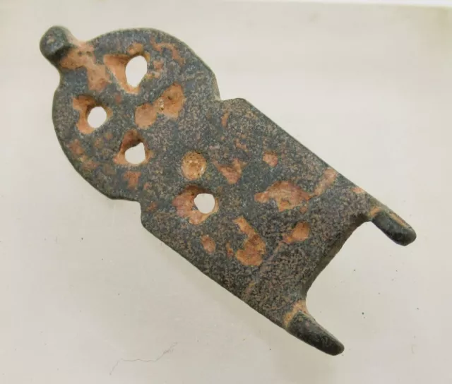 A230 Detector Finds Ancient Medieval Or Byzantine Decorated Bronze Strap End