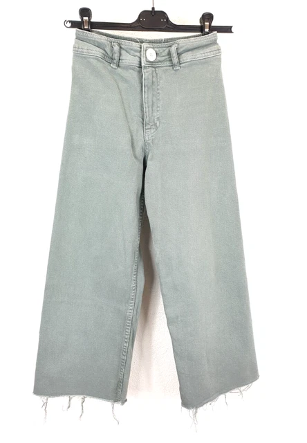 K56 ZARA M DCHEN Kinder Jeans Gr. 11 12 152 Grau Weit EUR 14 99