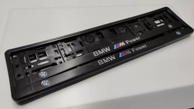 2 ST. 3D Kennzeichenhalter BMW Mpower M Performance M2 M3 M5 M